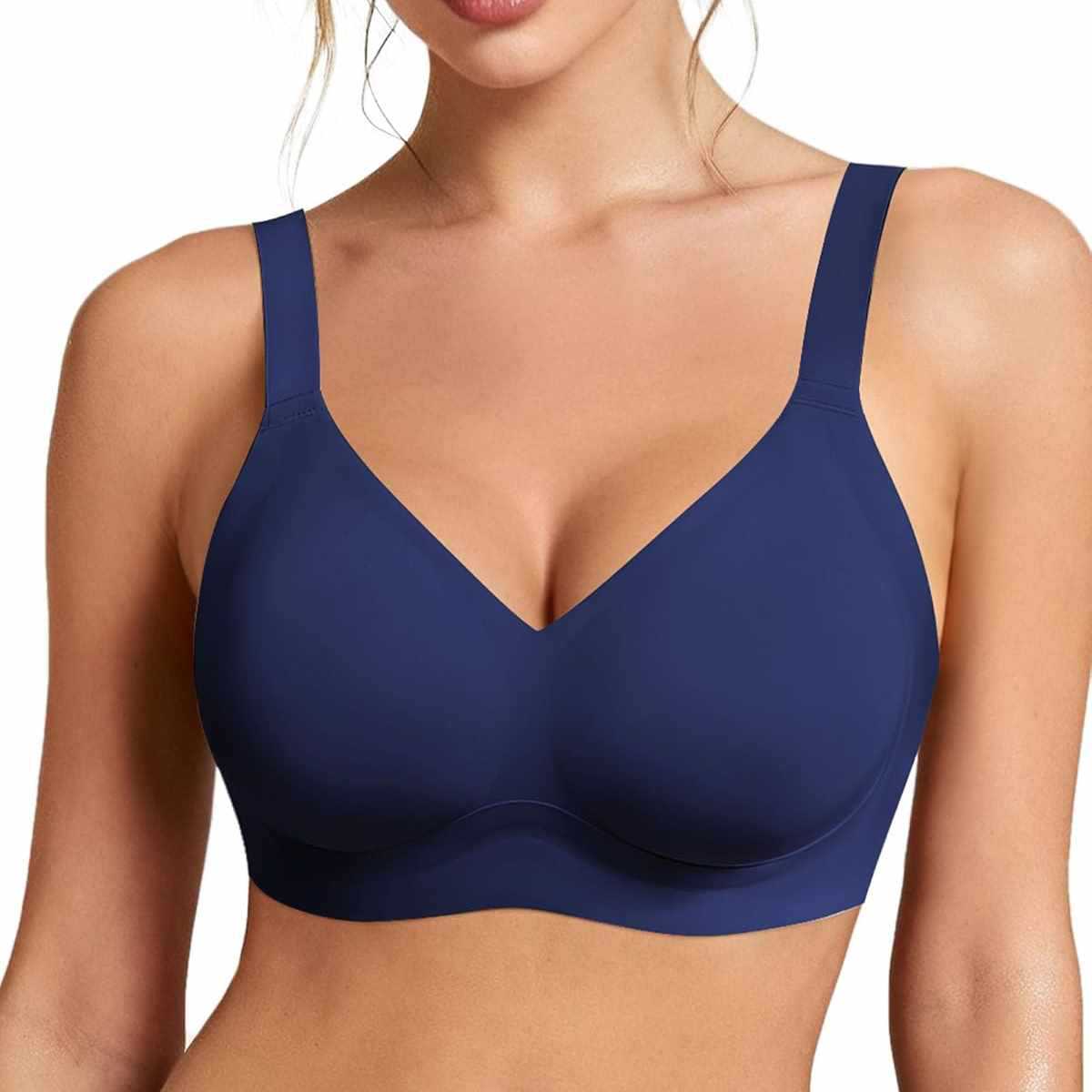 Plunge Bra Push Up - Women's Seamless Wire-free Bra Soft Support
