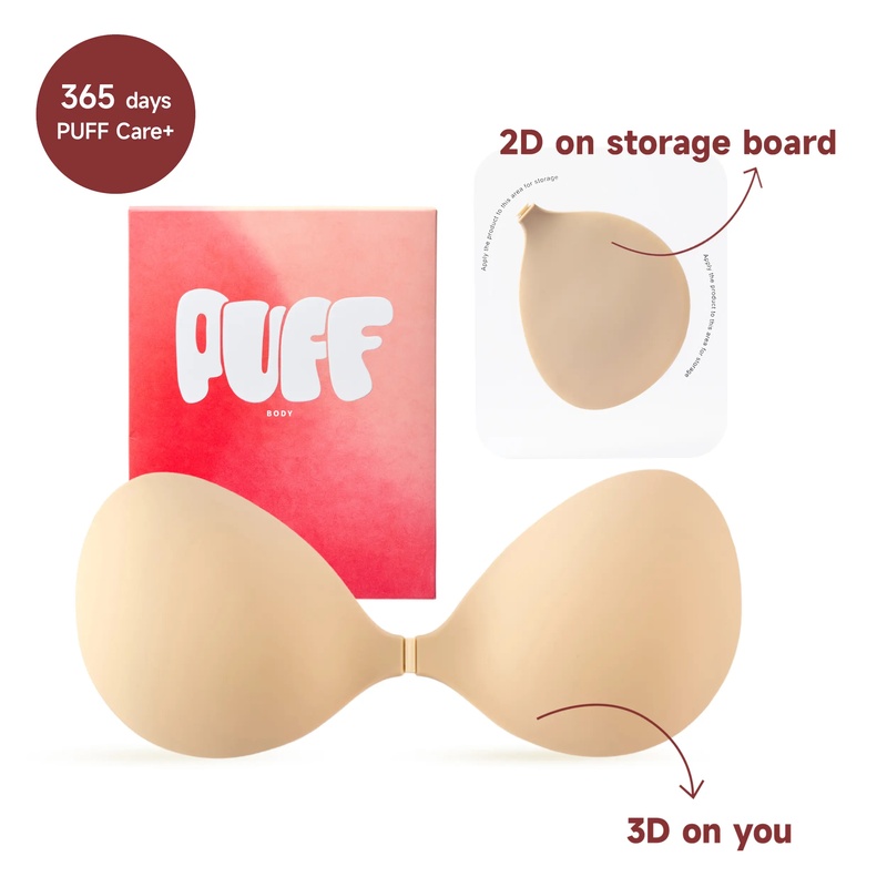 Push Up Bra Silicone - PUFF VIRAL No.1 Pushup Sticky Waterproof