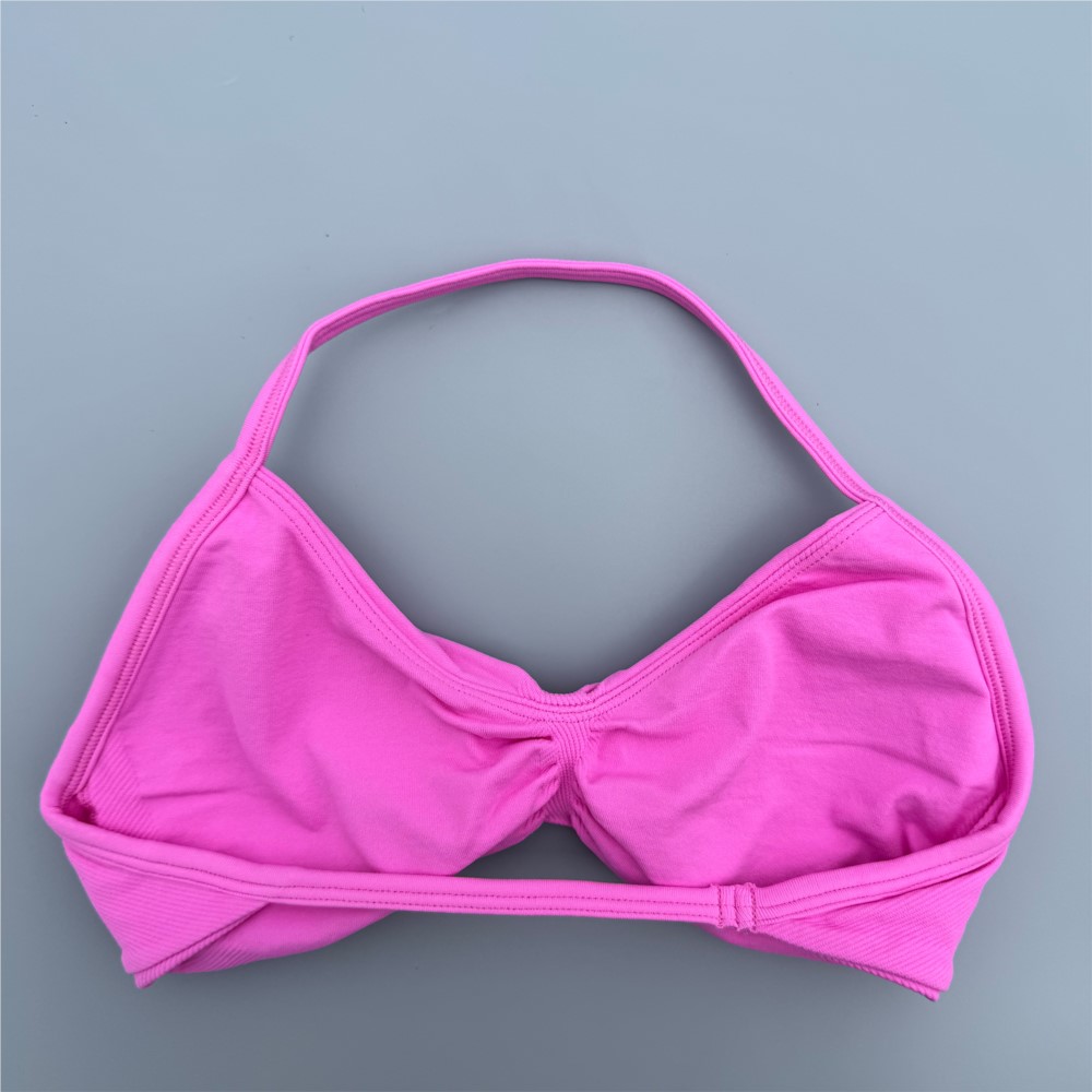 Strappy Bra Gym Top Women High - Plunge Bra Push Up recension och pris