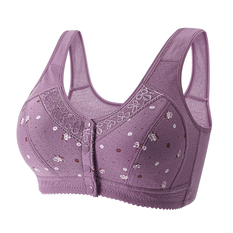 Floral Front Closure Bras for  - Full Coverage Bra recension och pris